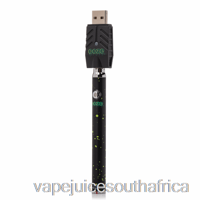 Vape Pods Ooze 320Mah Twist Slim Pen Battery Green Splatter